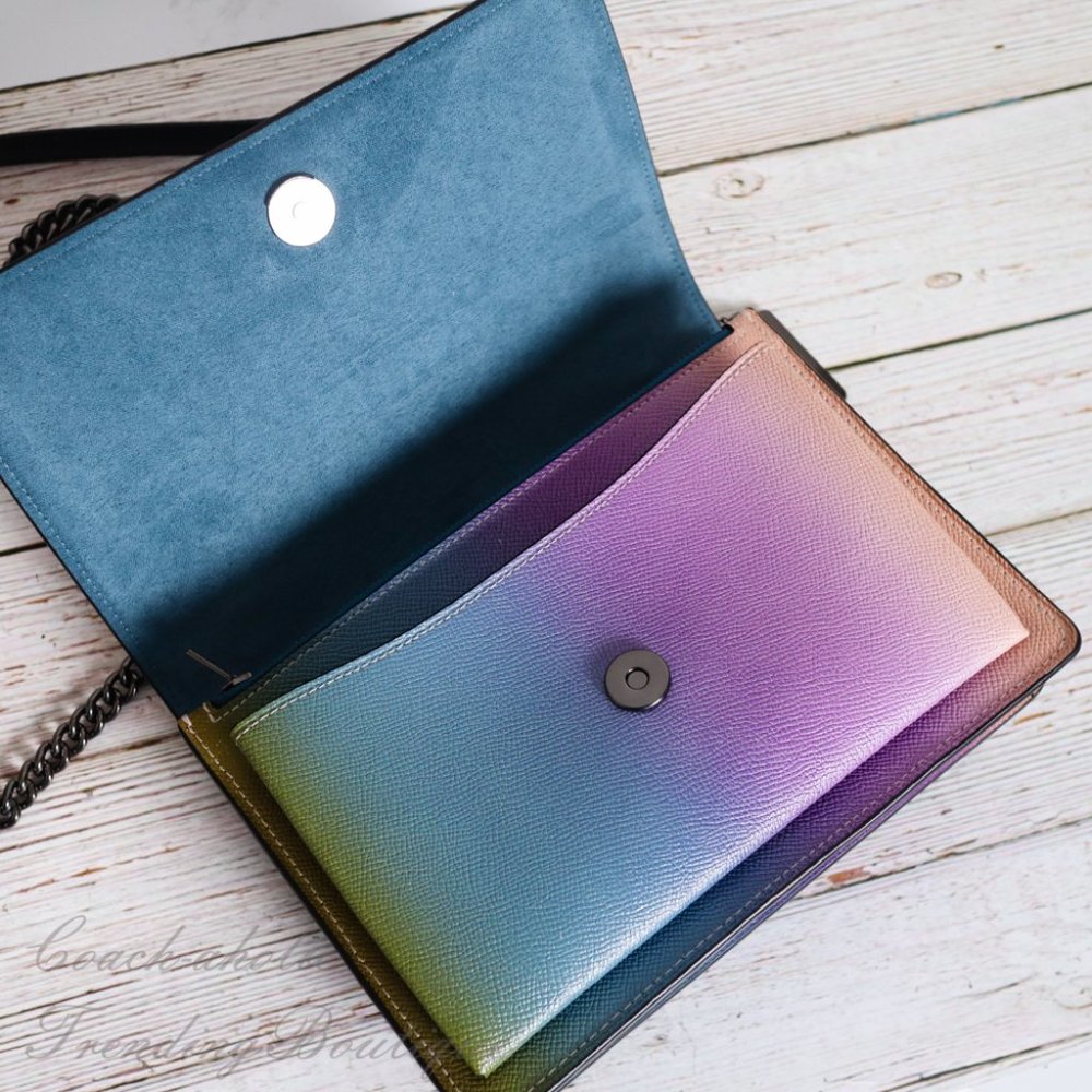 NWT Coach Klare Crossbody Bag Rainbow Ombre *RARE* - Picture 11 of 14
